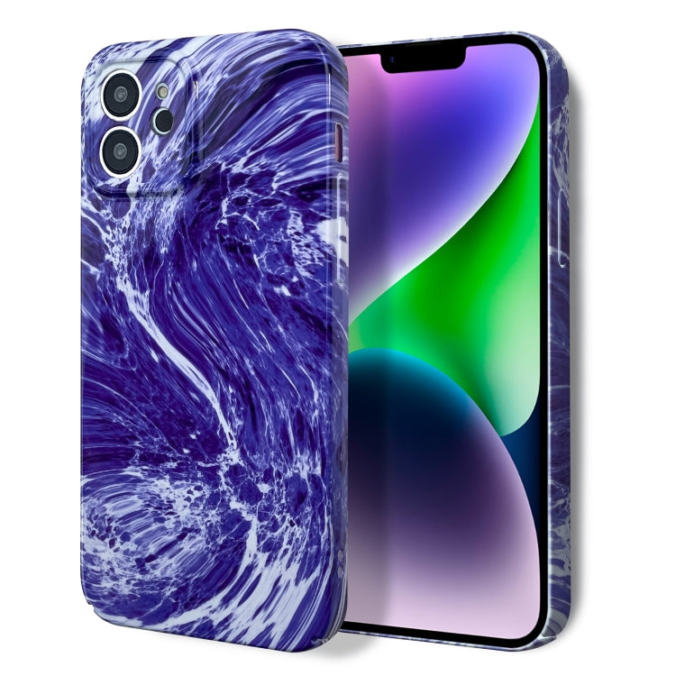 For iPhone XS / X Marble Pattern Phone Case(Purple White) - More iPhone Cases by buy2fix | Online Shopping UK | buy2fix
