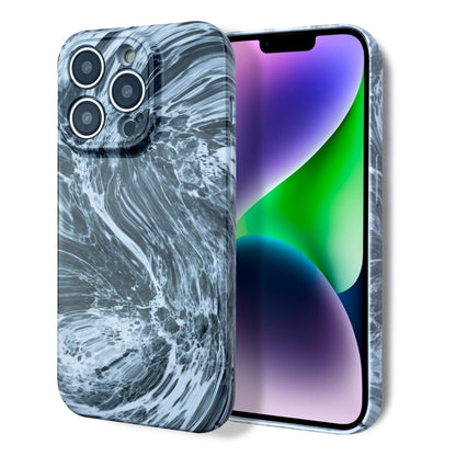 For iPhone XR Marble Pattern Phone Case(Black White) - More iPhone Cases by buy2fix | Online Shopping UK | buy2fix