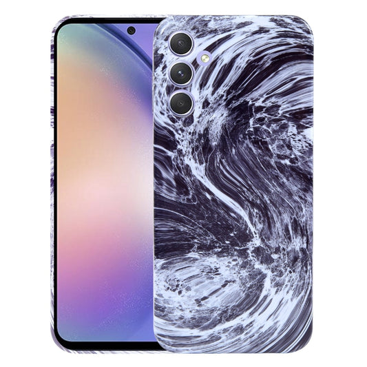 For Samsung Galaxy A54 Marble Pattern Phone Case(Black White) - Galaxy Phone Cases by buy2fix | Online Shopping UK | buy2fix
