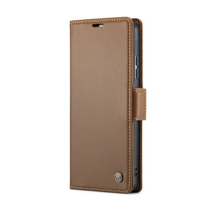 For Xiaomi 13 Pro CaseMe 023 Butterfly Buckle Litchi Texture RFID Anti-theft Leather Phone Case(Brown) - 13 Pro Cases by CaseMe | Online Shopping UK | buy2fix