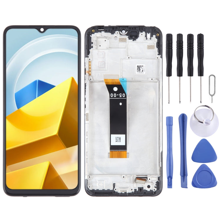 OEM Material LCD Screen For Xiaomi Poco M5 India Digitizer Full Assembly with Frame - LCD Screen by buy2fix | Online Shopping UK | buy2fix