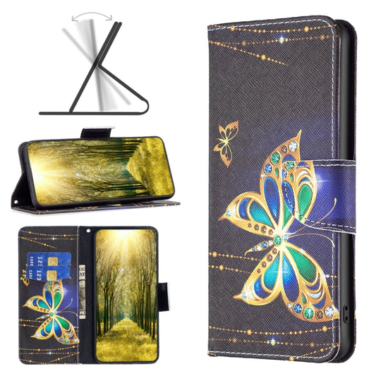 For Xiaomi Redmi 12 4G Colored Drawing Pattern Leather Phone Case(Big Butterfly) - Xiaomi Cases by buy2fix | Online Shopping UK | buy2fix