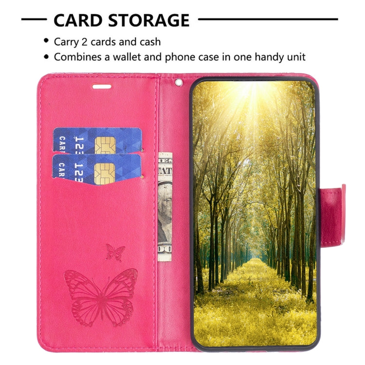 For Xiaomi Civi 3 5G Two Butterflies Embossing Leather Phone Case(Rose Red) - Xiaomi Cases by buy2fix | Online Shopping UK | buy2fix