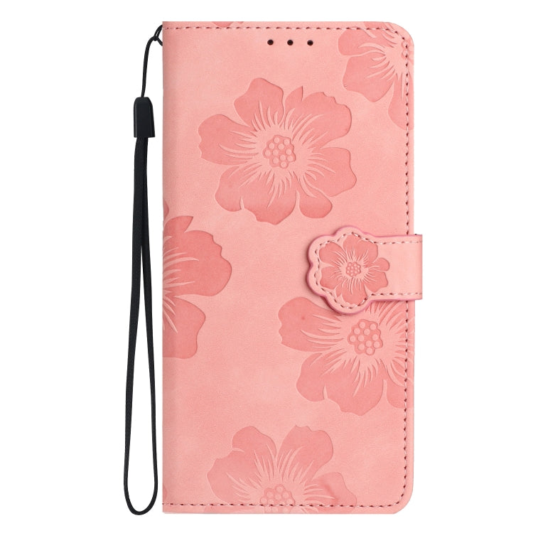 For Xiaomi 11T / 11T Pro Flower Embossing Pattern Leather Phone Case(Pink) - Xiaomi Cases by buy2fix | Online Shopping UK | buy2fix