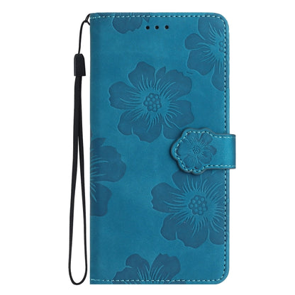 For Xiaomi 13 Flower Embossing Pattern Leather Phone Case(Blue) - 13 Cases by buy2fix | Online Shopping UK | buy2fix