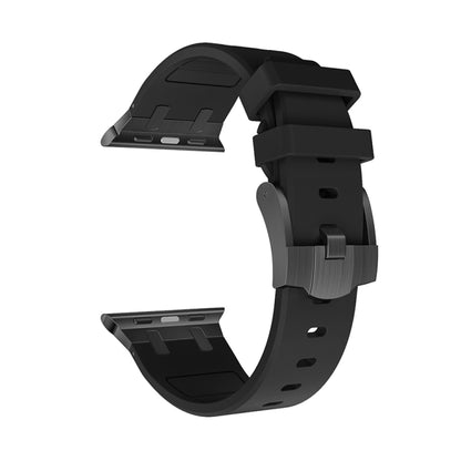 AP Silicone Watch Band For Apple Watch Ultra 49mm(Black Black) - Watch Bands by buy2fix | Online Shopping UK | buy2fix