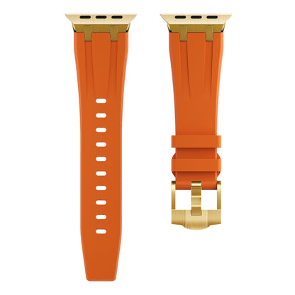 AP Silicone Watch Band For Apple Watch Ultra 49mm(Gold Orange) - Watch Bands by buy2fix | Online Shopping UK | buy2fix