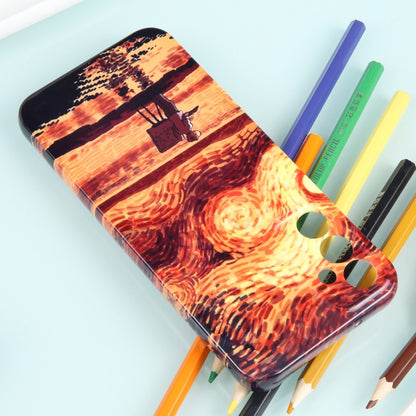 For Samsung Galaxy S22 5G Precise Hole Oil Painting Pattern PC Phone Case(Sunset) - Galaxy S22 5G Cases by buy2fix | Online Shopping UK | buy2fix