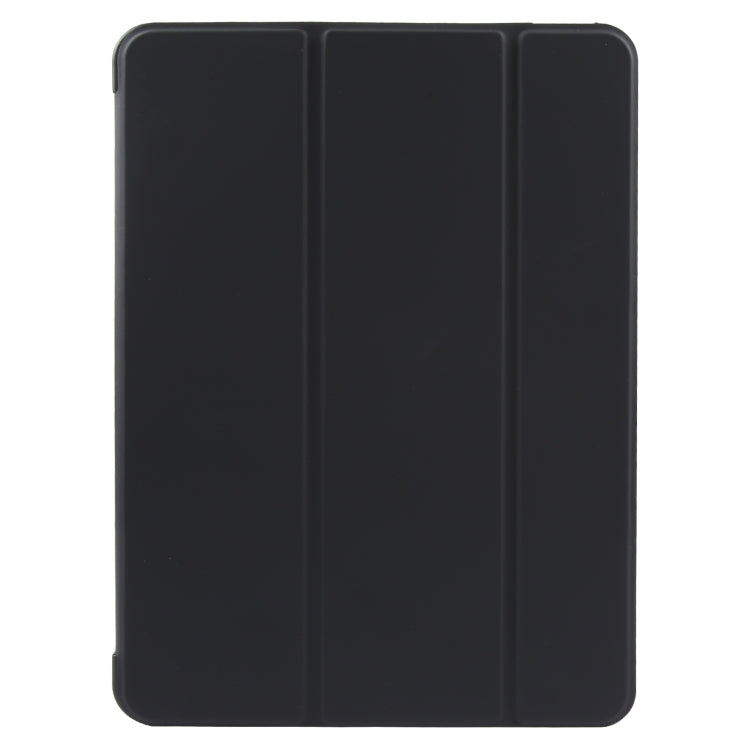 For iPad 10.9 2022 / Air 5 / Air 4 GEBEI 3-folding Holder Shockproof Flip Leather Tablet Case(Black) - iPad 10th Gen 10.9 Cases by GEBEI | Online Shopping UK | buy2fix