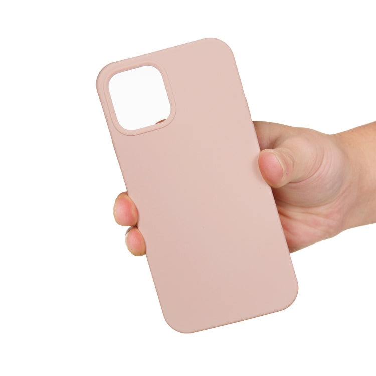 For iPhone 15 Solid Color Silicone Phone Case(Sand Pink) - iPhone 15 Cases by buy2fix | Online Shopping UK | buy2fix