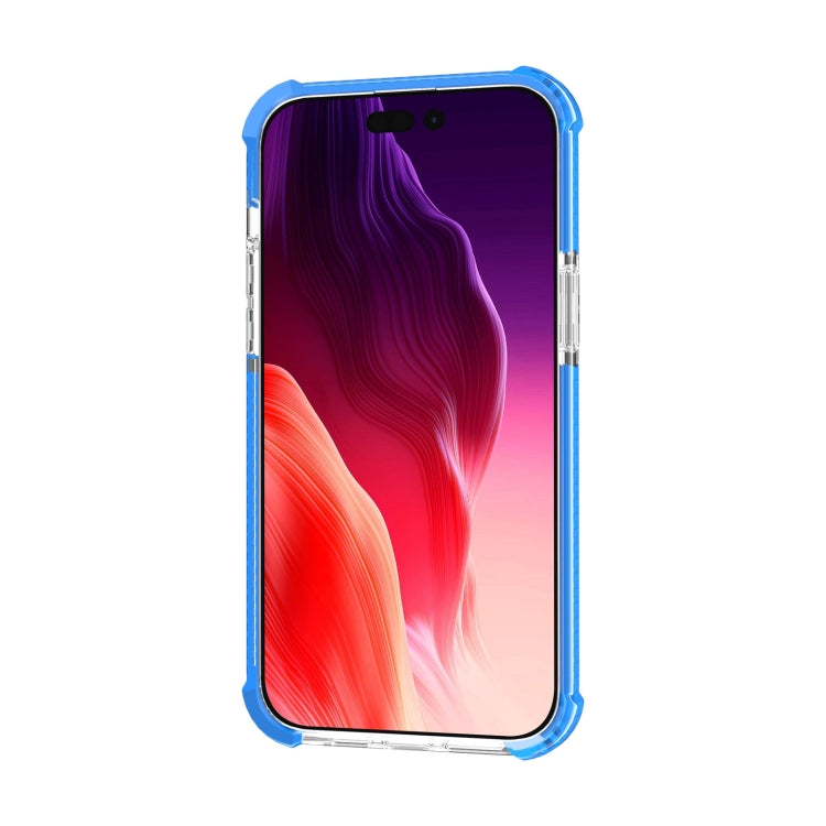 For iPhone 15 Plus Four-corner Shockproof TPU + Acrylic Phone Case(Blue) - iPhone 15 Plus Cases by buy2fix | Online Shopping UK | buy2fix