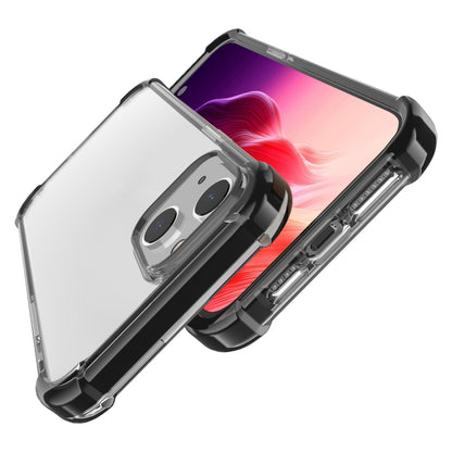 For iPhone 15 Four-corner Shockproof TPU + Acrylic Phone Case(Black) - iPhone 15 Cases by buy2fix | Online Shopping UK | buy2fix