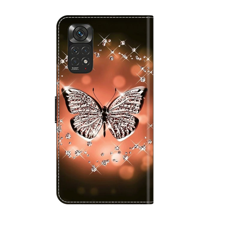 For Xiaomi Redmi Note 11 Global Crystal 3D Shockproof Protective Leather Phone Case(Crystal Butterfly) - Xiaomi Cases by buy2fix | Online Shopping UK | buy2fix