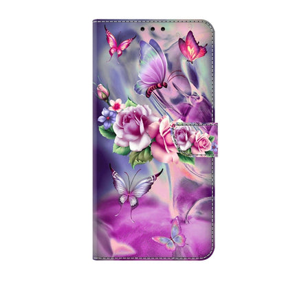 For Xiaomi Redmi Note 12 5G Global / Poco X5 Crystal 3D Shockproof Protective Leather Phone Case(Butterfly) - Xiaomi Cases by buy2fix | Online Shopping UK | buy2fix