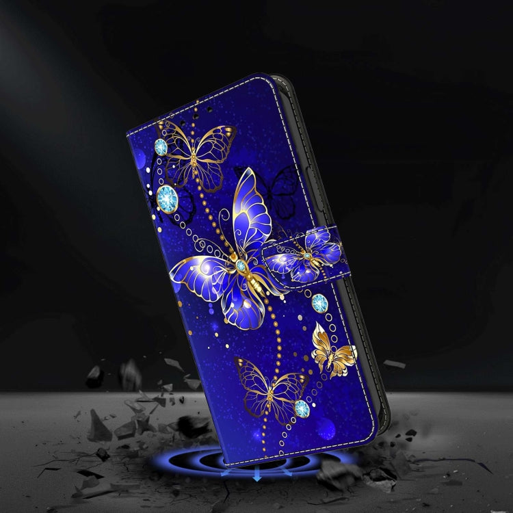 For Xiaomi 13 Lite Crystal 3D Shockproof Protective Leather Phone Case(Diamond Butterfly) - 13 Lite Cases by buy2fix | Online Shopping UK | buy2fix