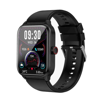 ET540 1.91 inch IP67 Waterproof Silicone Band Smart Watch, Support ECG / Non-invasive Blood Glucose Measurement(Black) - Smart Watches by buy2fix | Online Shopping UK | buy2fix