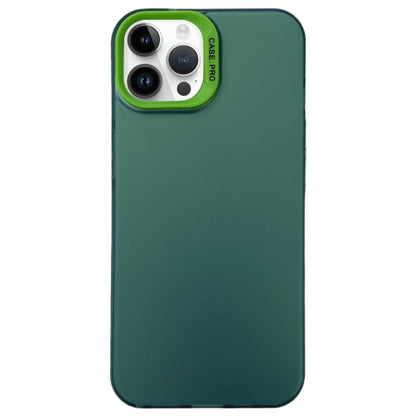 For iPhone 12 Pro Semi Transparent Frosted PC Phone Case(Green) - iPhone 12 / 12 Pro Cases by buy2fix | Online Shopping UK | buy2fix