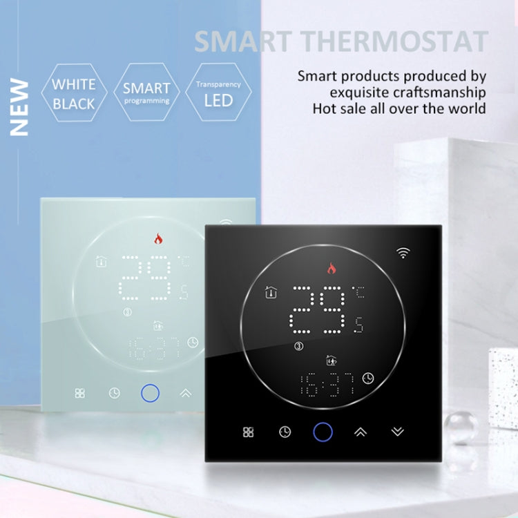 BHT-008GALW 95-240V AC 5A Smart Home Water Heating LED Thermostat With WiFi(Black) - Thermostat & Thermometer by buy2fix | Online Shopping UK | buy2fix