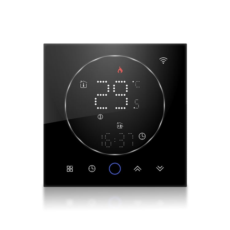 BHT-008GCLW 95-240V AC 5A Smart Home Boiler Heating LED Thermostat With WiFi(Black) - Thermostat & Thermometer by buy2fix | Online Shopping UK | buy2fix