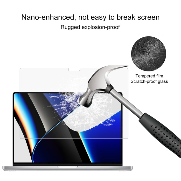 For MacBook Pro 16.2 inch A2485/A2780 25pcs 9H Laptop Screen Explosion-proof Tempered Glass Protective Film - Screen Protectors by buy2fix | Online Shopping UK | buy2fix