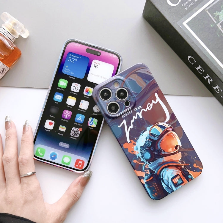 For iPhone 11 Pro Painted Pattern Precise Hole PC Phone Case(Purple Comics) - iPhone 11 Pro Cases by buy2fix | Online Shopping UK | buy2fix