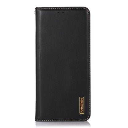 For Huawei Nova Y91 4G / Enjoy 60X KHAZNEH Nappa Top Layer Cowhide Leather Phone Case(Black) - Huawei Cases by buy2fix | Online Shopping UK | buy2fix