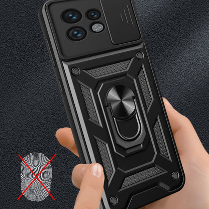 For Motorola Edge 40 Pro Sliding Camera Cover Design TPU Hybrid PC Phone Case(Mint Green) - Motorola Cases by buy2fix | Online Shopping UK | buy2fix
