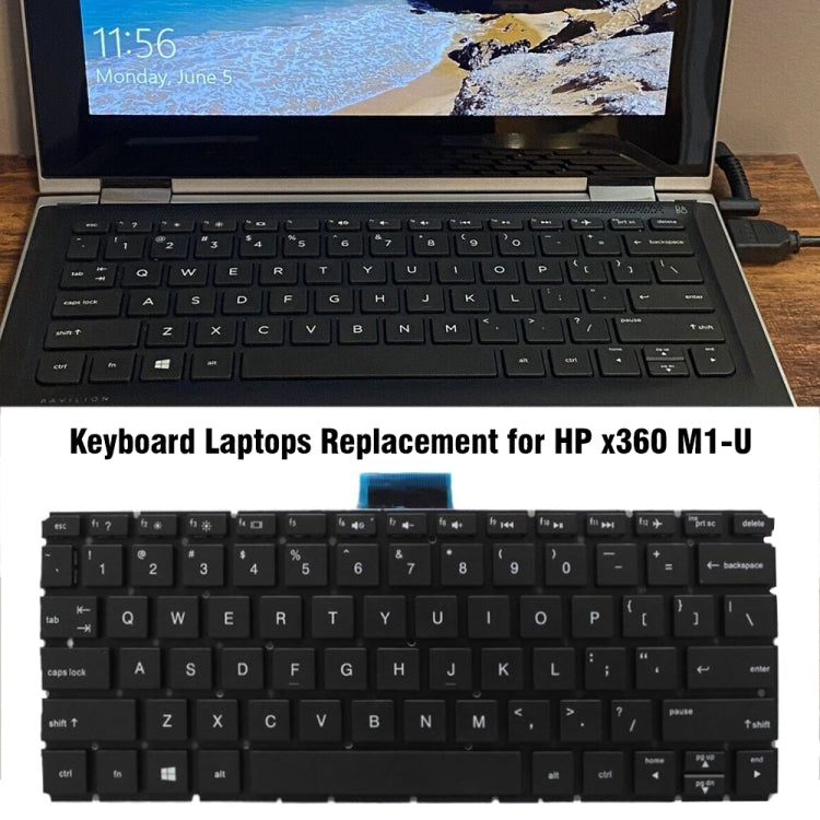 For HP M1-U / 11-K US Version Laptop Keyboard - HP Spare Parts by buy2fix | Online Shopping UK | buy2fix