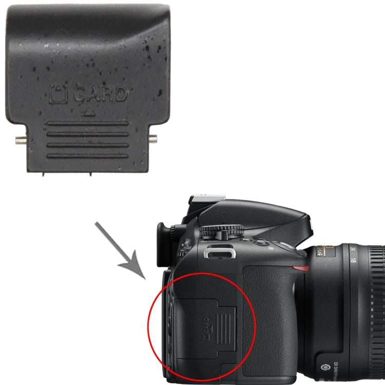 For Nikon D5100 SD Card Slot Compartment Cover - Card Slot by buy2fix | Online Shopping UK | buy2fix