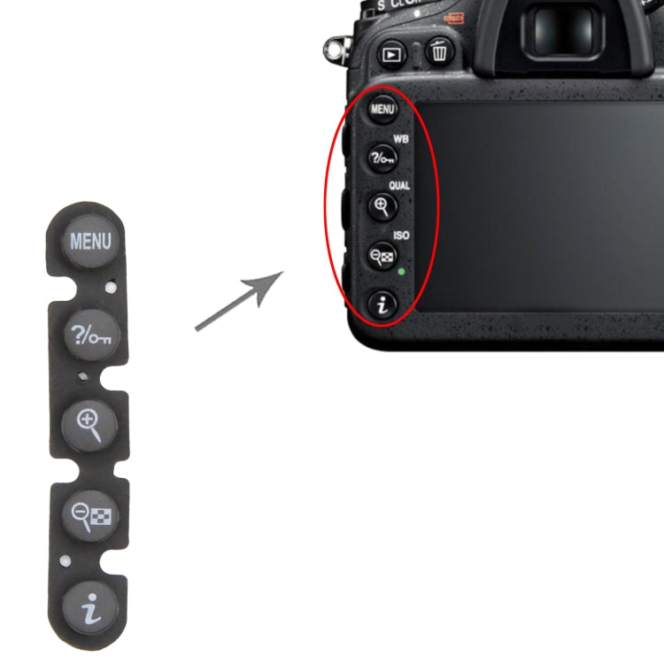 For Nikon D7000 Menu Button Cap - Others by buy2fix | Online Shopping UK | buy2fix