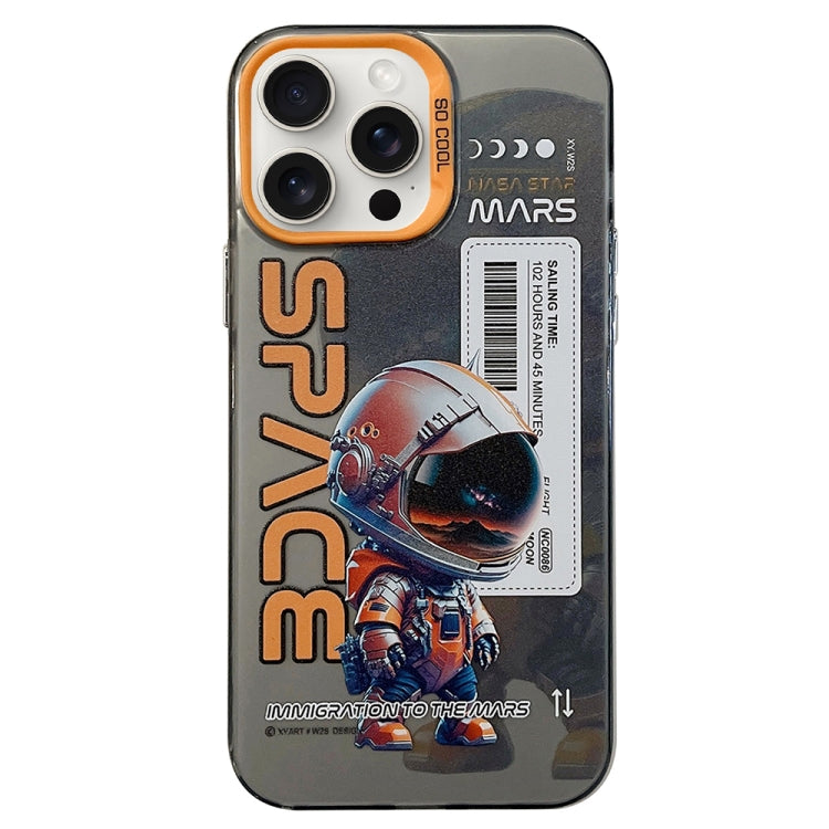 For iPhone 15 Pro Max Astronaut Pattern PC Phone Case(Black Astronaut) - iPhone 15 Pro Max Cases by buy2fix | Online Shopping UK | buy2fix