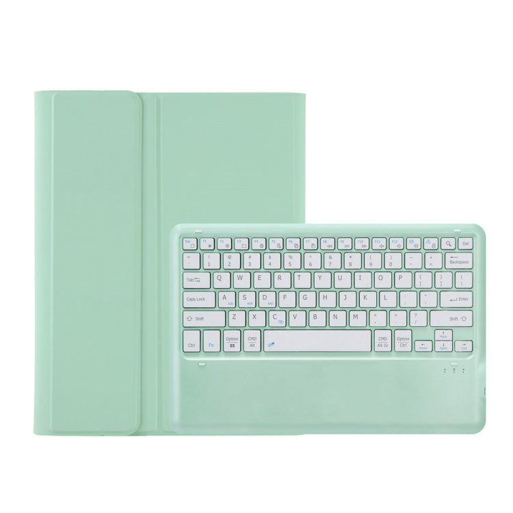 A810B For Samsung Galaxy Tab S9+ Pen Slot Detachable Bluetooth Keyboard Leather Tablet Case(Mint Green) - Samsung Keyboard by buy2fix | Online Shopping UK | buy2fix