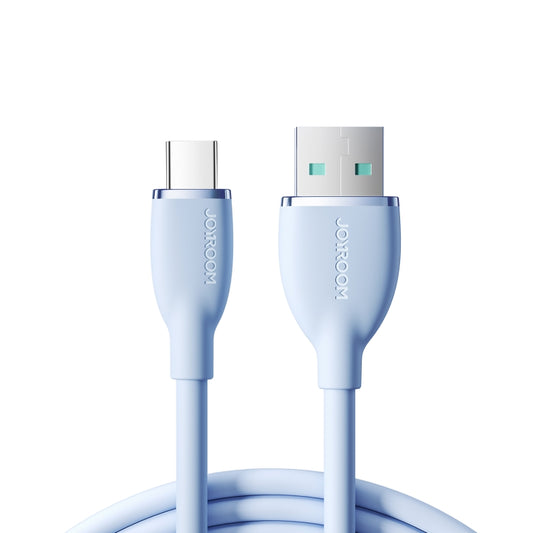 JOYROOM SA29-AC3 3A USB to USB-C/Type-C Liquid Silicone Fast Charging Data Cable, Length: 1.2m(Blue) - USB-C & Type-C Cable by JOYROOM | Online Shopping UK | buy2fix