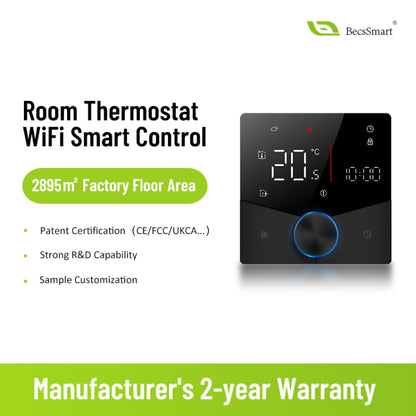 BHT-009GCLW Boiler Heating WiFi Smart Home LED Thermostat(White) - Thermostat & Thermometer by buy2fix | Online Shopping UK | buy2fix