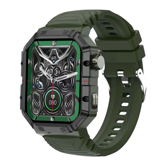 HAMTOD GW55 2.02 inch Screen IP68 Waterproof Smart Watch, Support Bluetooth Call / Heart Rate(Black Frame) - Smart Watches by HAMTOD | Online Shopping UK | buy2fix