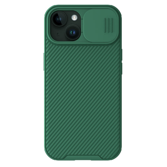 For iPhone 15 NILLKIN CamShield Pro Magnetic Magsafe Phone Case(Green) - iPhone 15 Cases by NILLKIN | Online Shopping UK | buy2fix