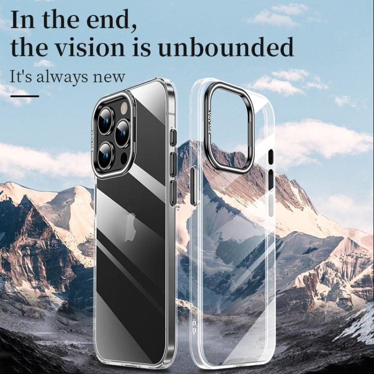 For iPhone 15 Pro Max SULADA PC + Aluminum Alloy Lens Holder Phone Case(Black) - iPhone 15 Pro Max Cases by SULADA | Online Shopping UK | buy2fix