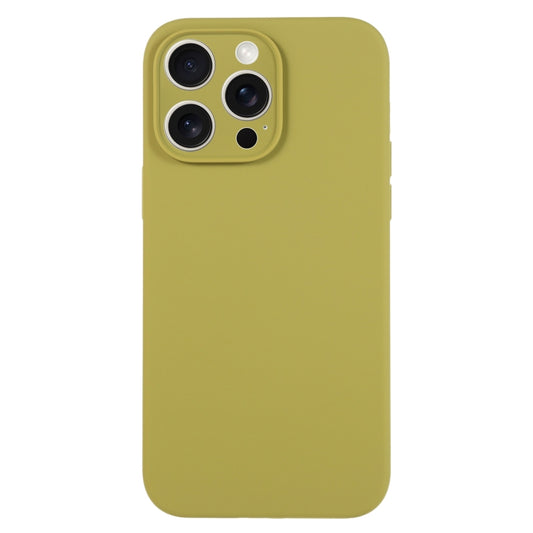 For iPhone 15 Pro Max Pure Color Liquid Silicone Fine Pore Phone Case(Willow Green) - iPhone 15 Pro Max Cases by buy2fix | Online Shopping UK | buy2fix