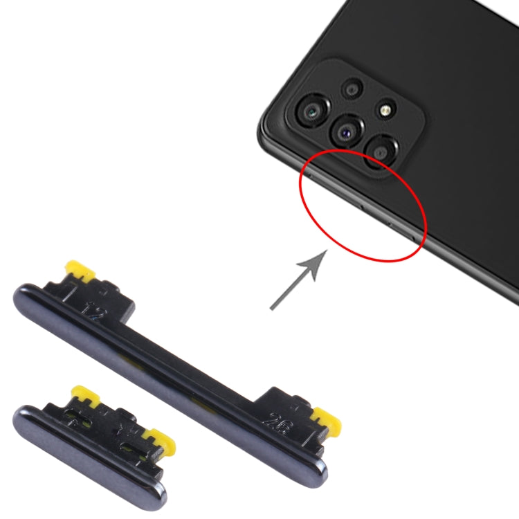 For Samsung Galaxy A53 5G SM-A536 10pcs Power Button + Volume Control Button(Black) - Home key & Side Key by buy2fix | Online Shopping UK | buy2fix