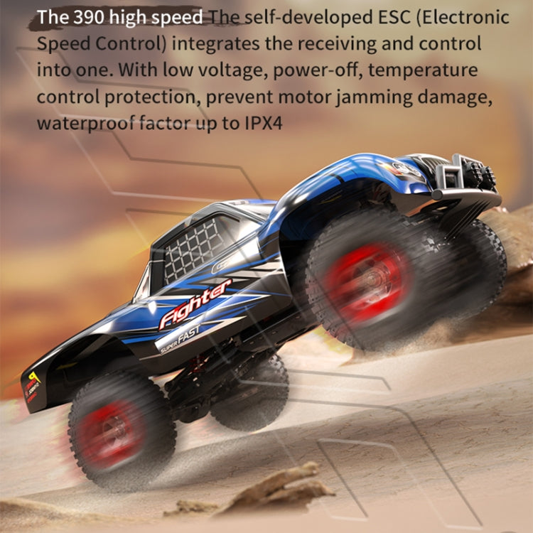 JJR/C Q39B 2.4G Four-wheel Drive High-speed Climbing Carbon Brush Motor RC Jeep(Orange) - RC Cars by JJR/C | Online Shopping UK | buy2fix