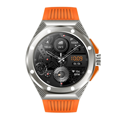 HT8 1.46 inch Round Screen Bluetooth Smart Watch, Support Health Monitoring & 100+ Sports Modes & Alipay(Orange) - Smart Watches by buy2fix | Online Shopping UK | buy2fix