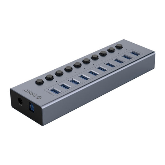 ORICO BT2U3-10AB-GY-BP 10 Ports USB 3.0 HUB with Individual Switches(US Plug) - USB 3.0 HUB by ORICO | Online Shopping UK | buy2fix