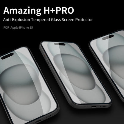 For iPhone 15 Pro NILLKIN H+Pro 0.2mm 9H Explosion-proof Tempered Glass Film - iPhone 15 Tempered Glass by NILLKIN | Online Shopping UK | buy2fix