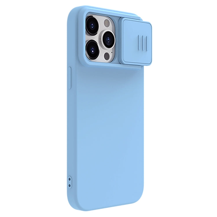 For iPhone 15 Pro Max NILLKIN CamShield MagSafe Liquid Silicone Phone Case(Sky Blue) - iPhone 15 Pro Max Cases by NILLKIN | Online Shopping UK | buy2fix