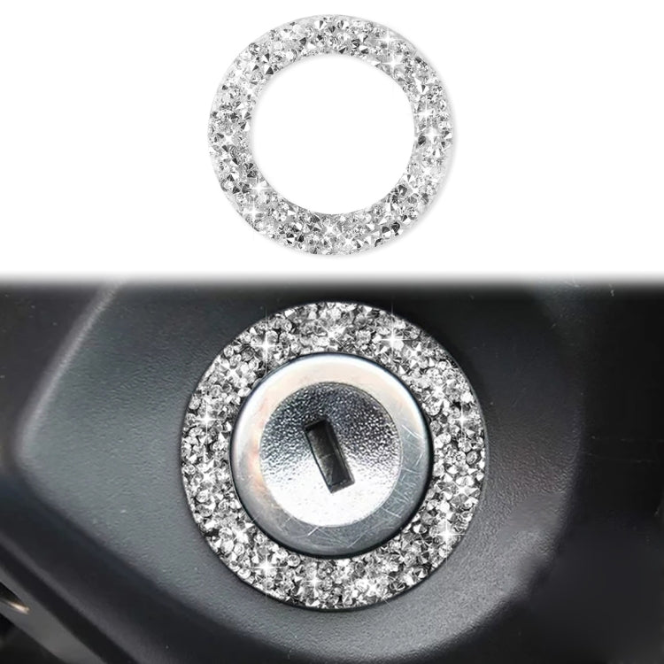 For Ford Mustang 2009-2013 Car Ignition Switch Keyhole Diamond Decoration Sticker, Left Hand Drive - Car Interior Mouldings by buy2fix | Online Shopping UK | buy2fix