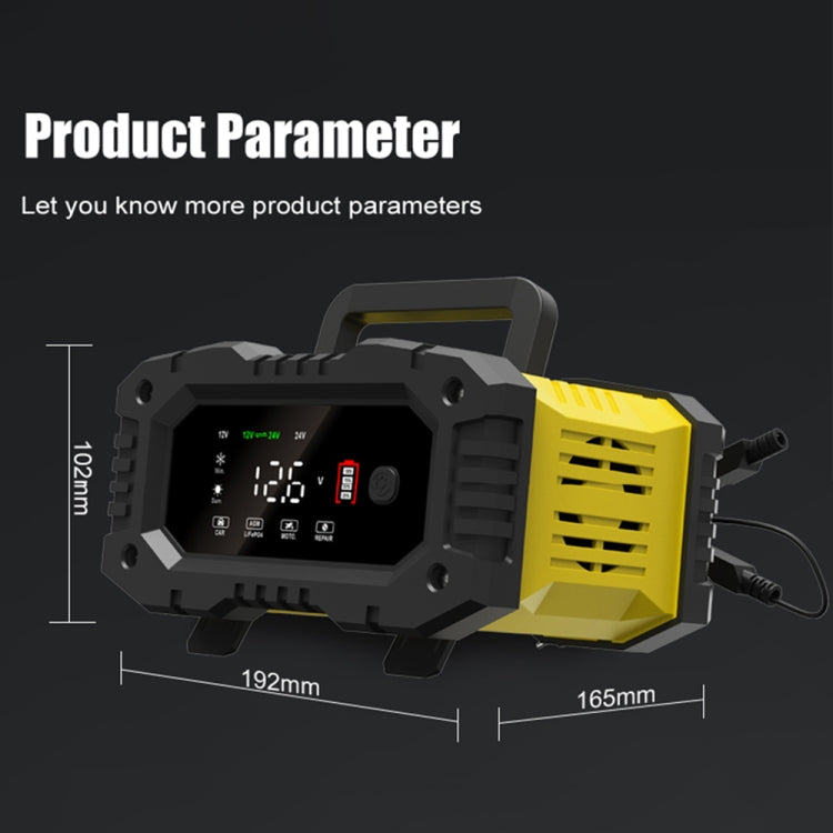 FOXSUR 12V / 24V 10A Portable Motorcycle Car Smart Battery Charger(AU Plug) - Battery Charger by FOXSUR | Online Shopping UK | buy2fix