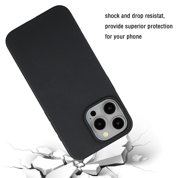 For iPhone 13 Pro Max Wheat MagSafe Magnetic Straw Material + TPU Phone Case(Black) - iPhone 13 Pro Max Cases by buy2fix | Online Shopping UK | buy2fix