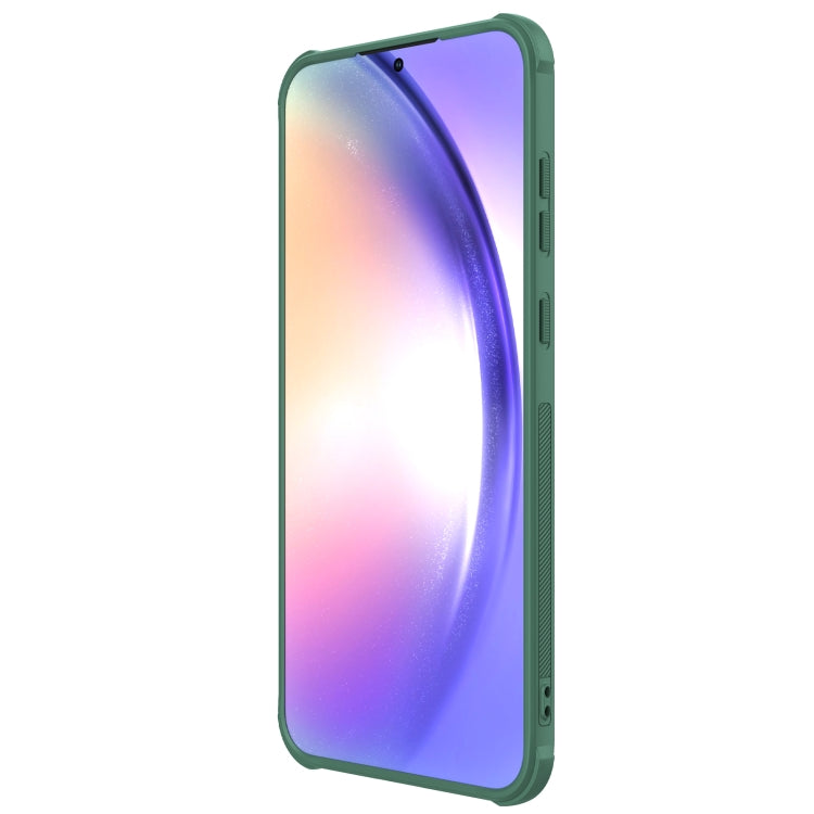 For Samsung Galaxy A55 NILLKIN Frosted Shield Pro PC + TPU Phone Case(Green) - Galaxy Phone Cases by NILLKIN | Online Shopping UK | buy2fix