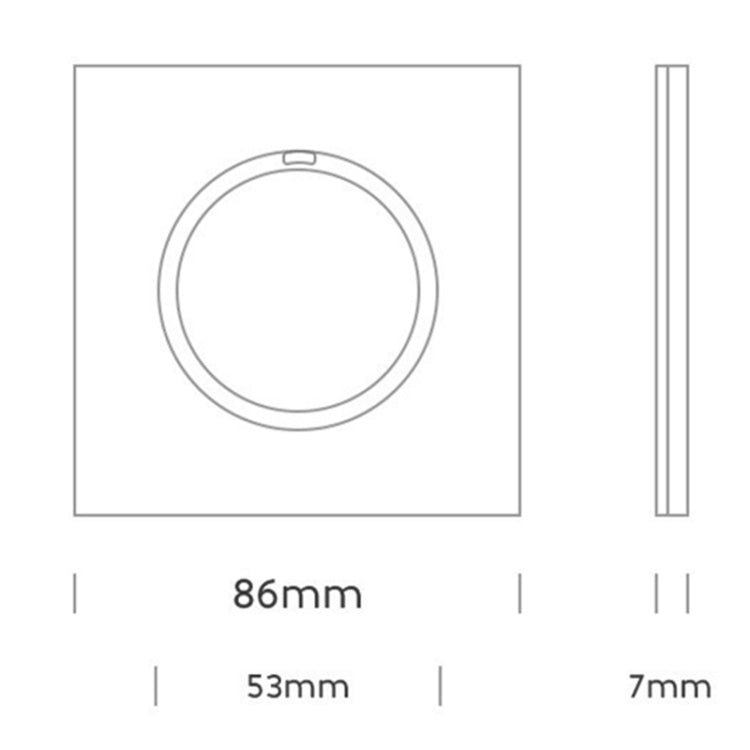 86mm Round LED Tempered Glass Switch Panel, Gold Round Glass, Style:Two Open Dual Control - Consumer Electronics by buy2fix | Online Shopping UK | buy2fix