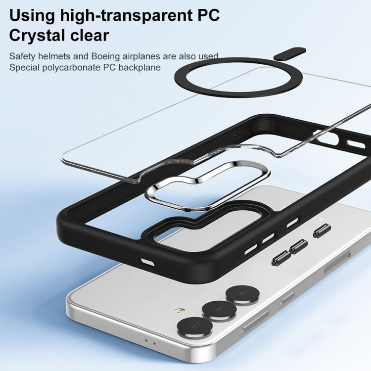 For Samsung Galaxy S24 5G MagSafe Anti-fingerprint Highly Transparent PC Phone Case(Blue) - Galaxy S24 5G Cases by buy2fix | Online Shopping UK | buy2fix